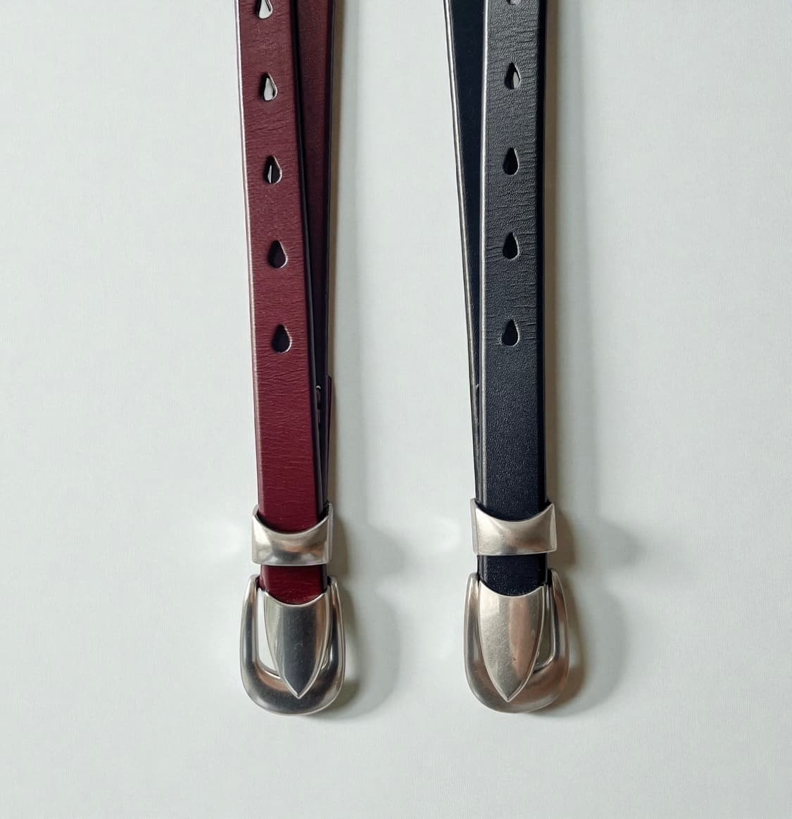 2cm 소가죽 빈티지 실버팁 벨트 (2color) 상품이미지8