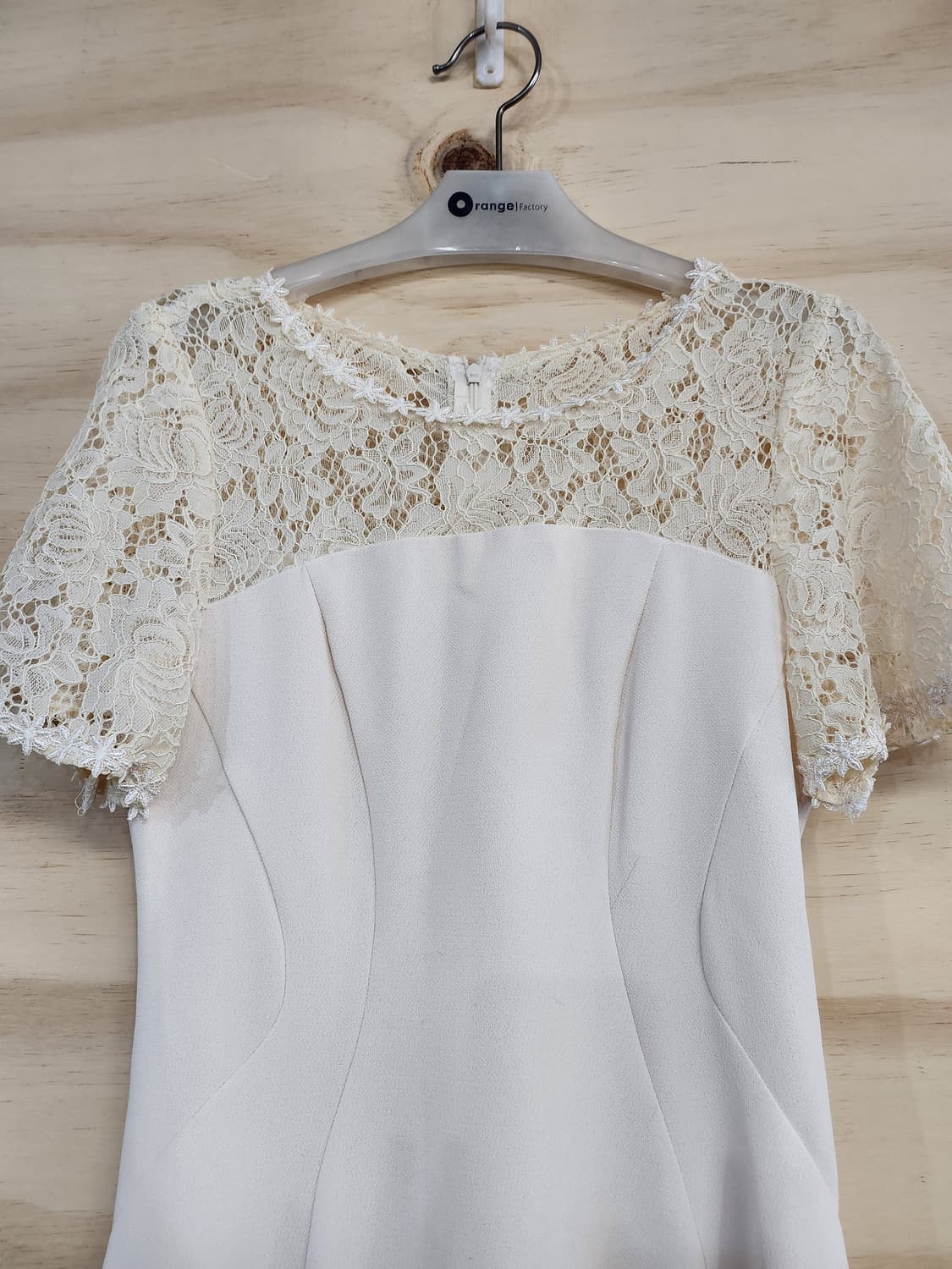 1157) 레이스포인트 반팔 원피스 상품이미지3