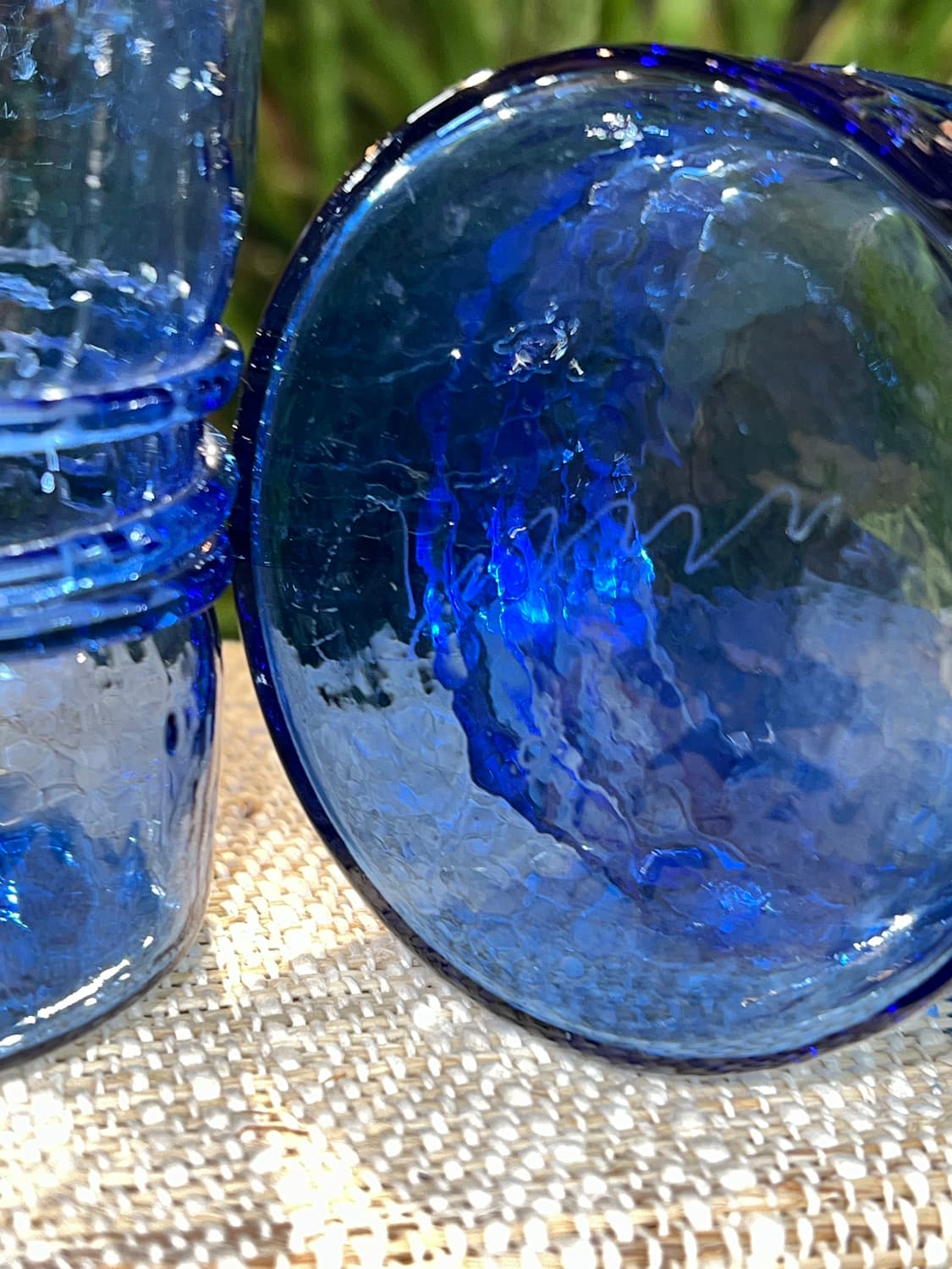 90 U.S.A studio hand blown Cobalt blue 상품이미지10