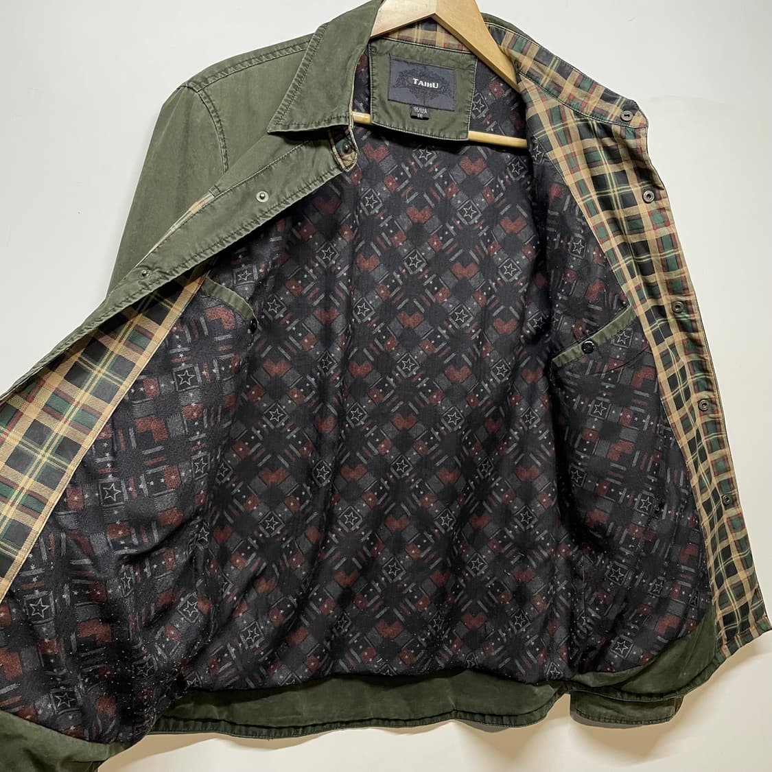 빈티지 카키 자켓 상품이미지3