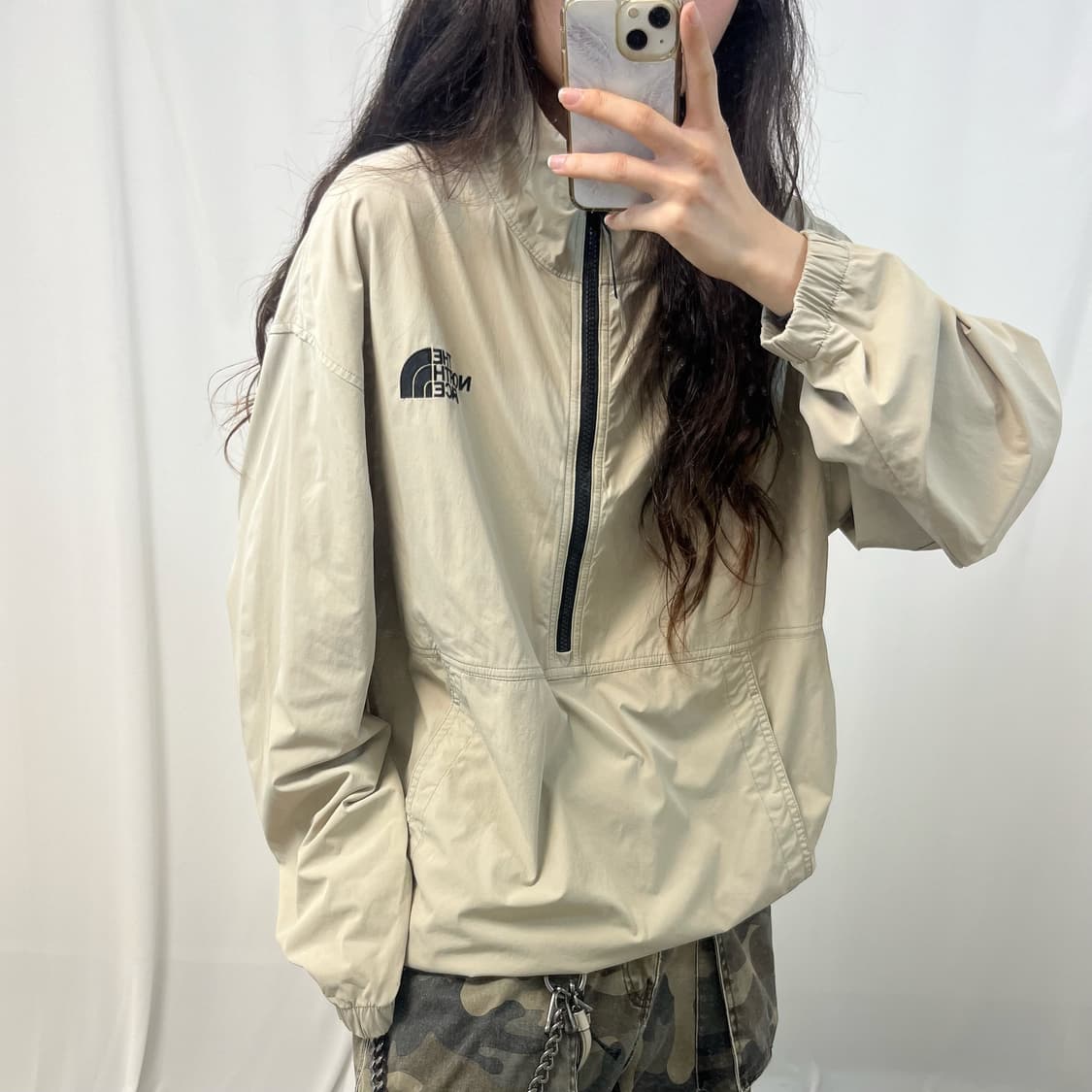 The North Face beige anorak 상품이미지3