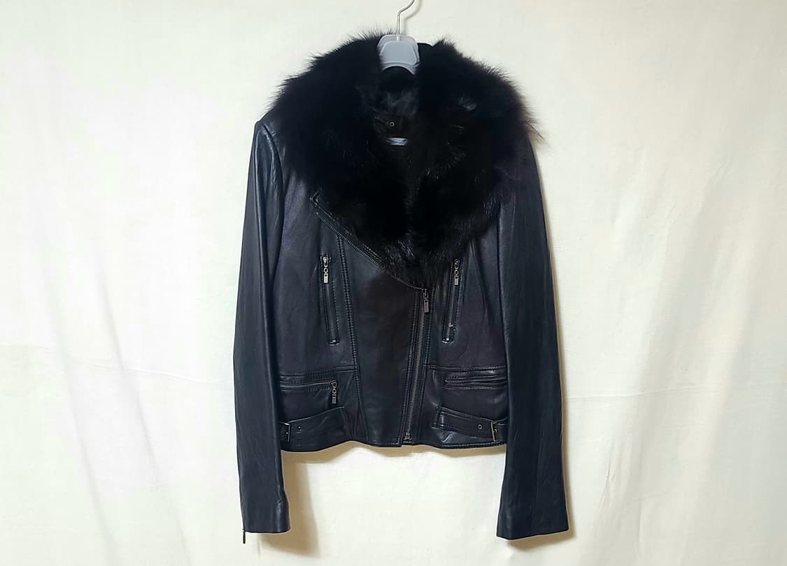 이탈리아 솔로프라 양가죽 + 리얼 폭스퍼 라이더 자켓 누빔 77 상품이미지3