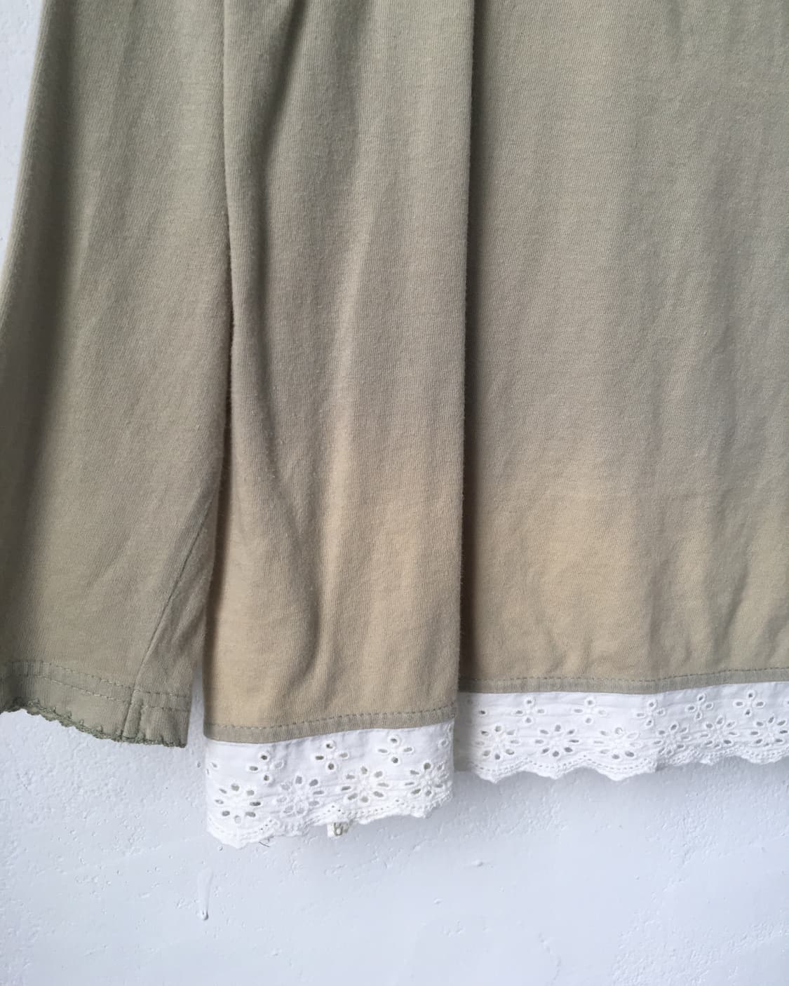 Lace trimming high neck sleeve 상품이미지5