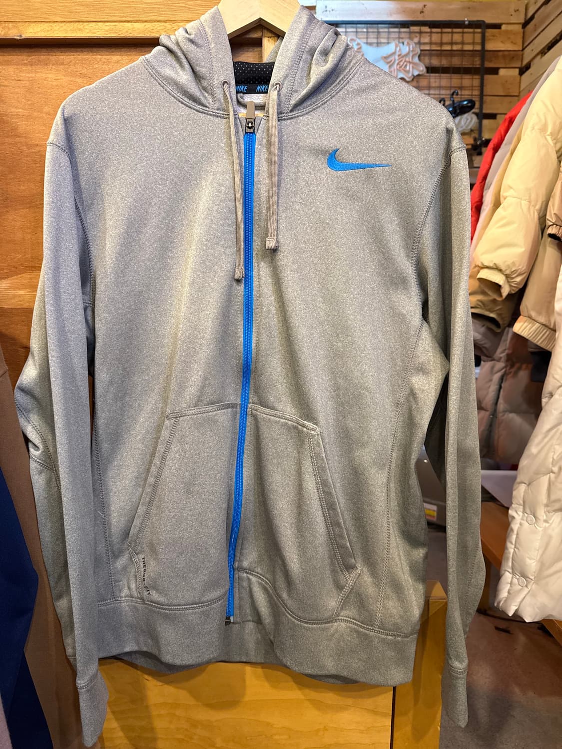 나이키 블루스우시 그레이 후드집업 상품이미지1