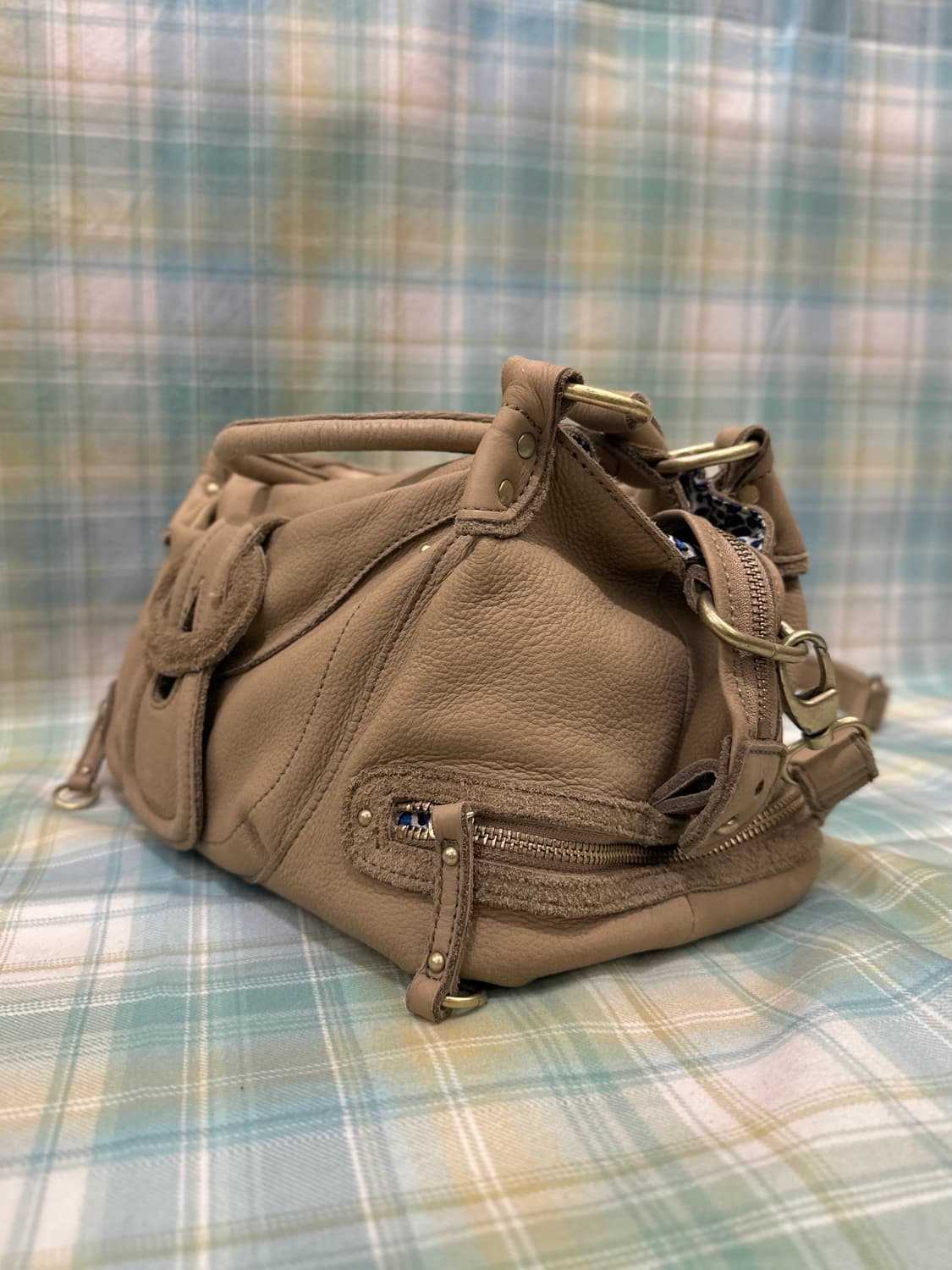 Light Brown Real Leather Bag 상품이미지4