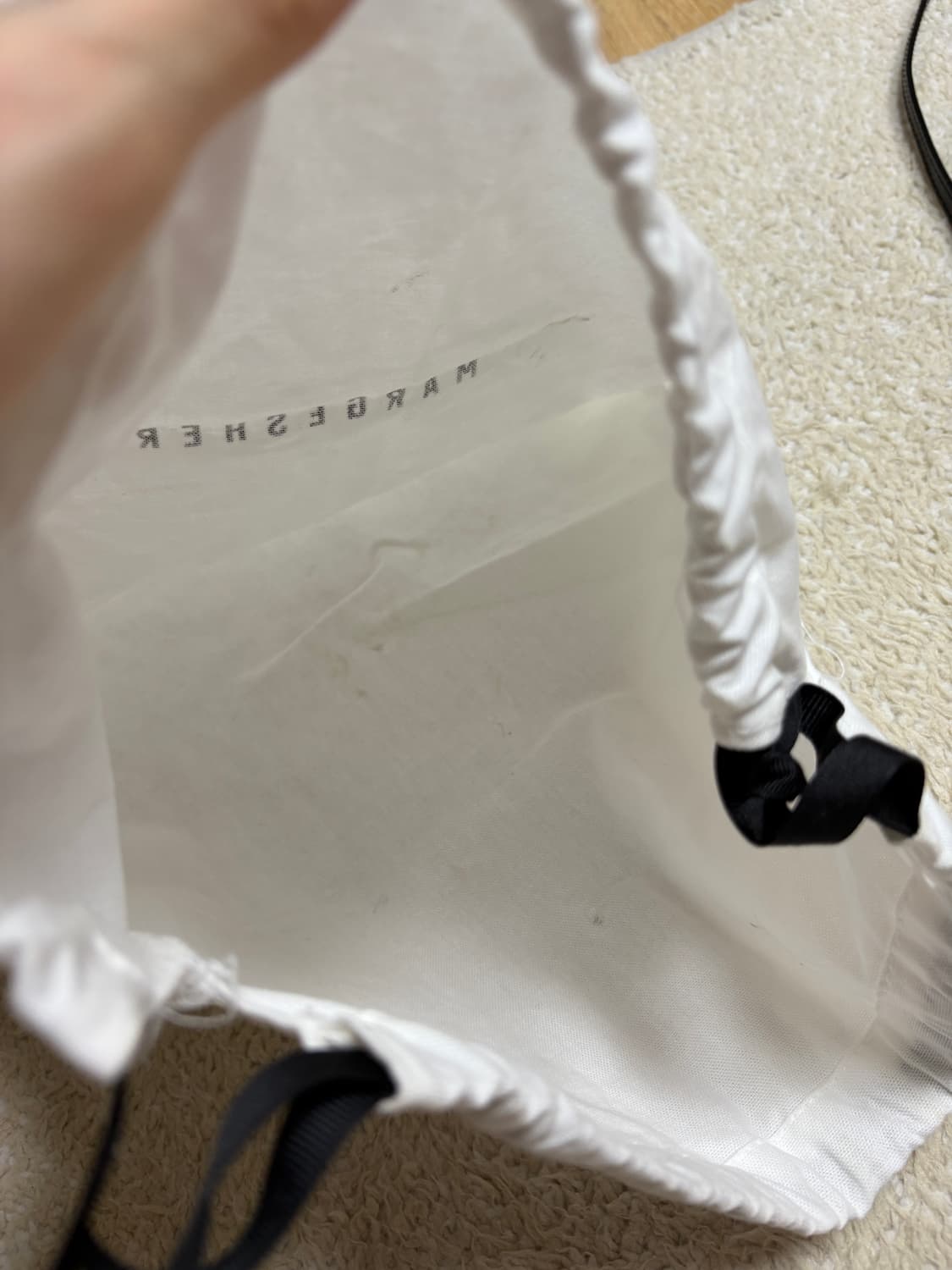 마지셔우드 지퍼스몰 블랙크링클 (크로스 체인 포함) 상품이미지8