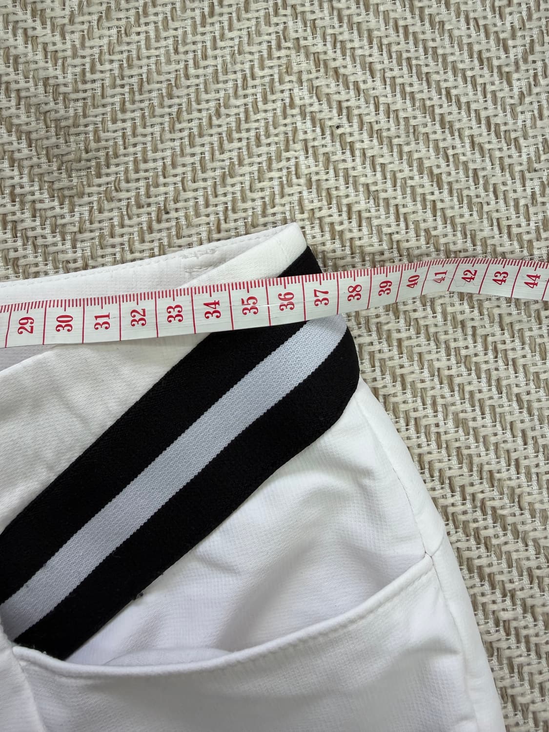 정품) 타이틀리스트 21ss 여성 화이트 삼선 라인 팬츠 28 상품이미지8