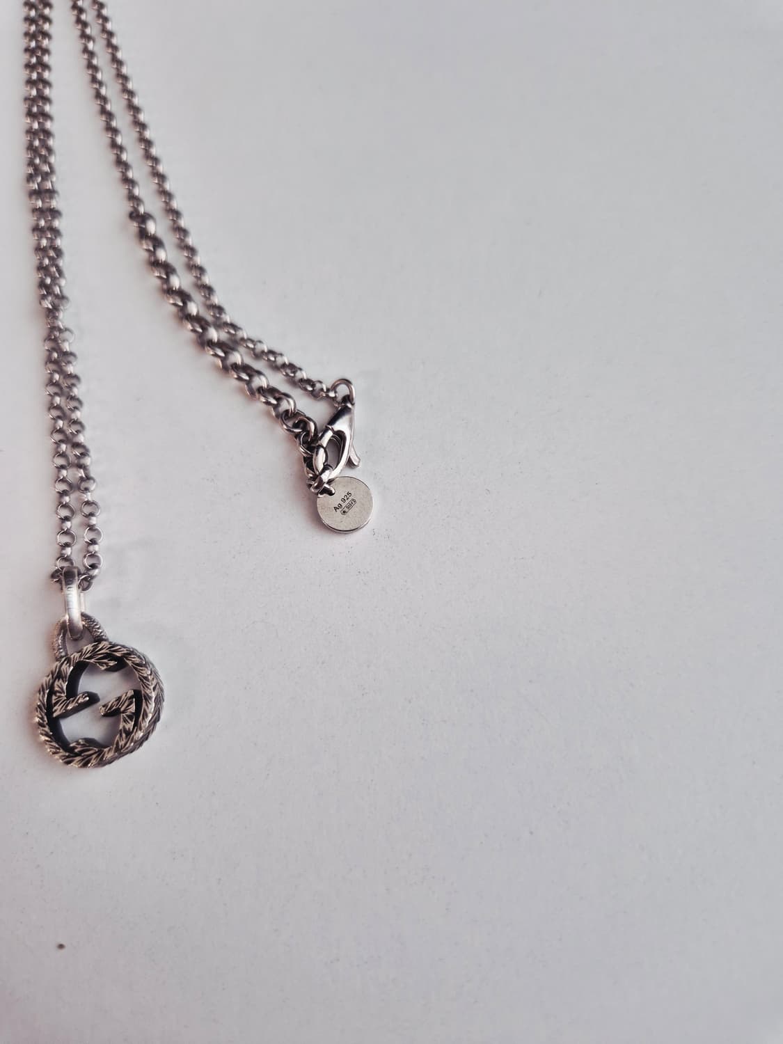 구찌 인터로킹 목걸이 남녀공용 (상태좋아요!) 상품이미지2