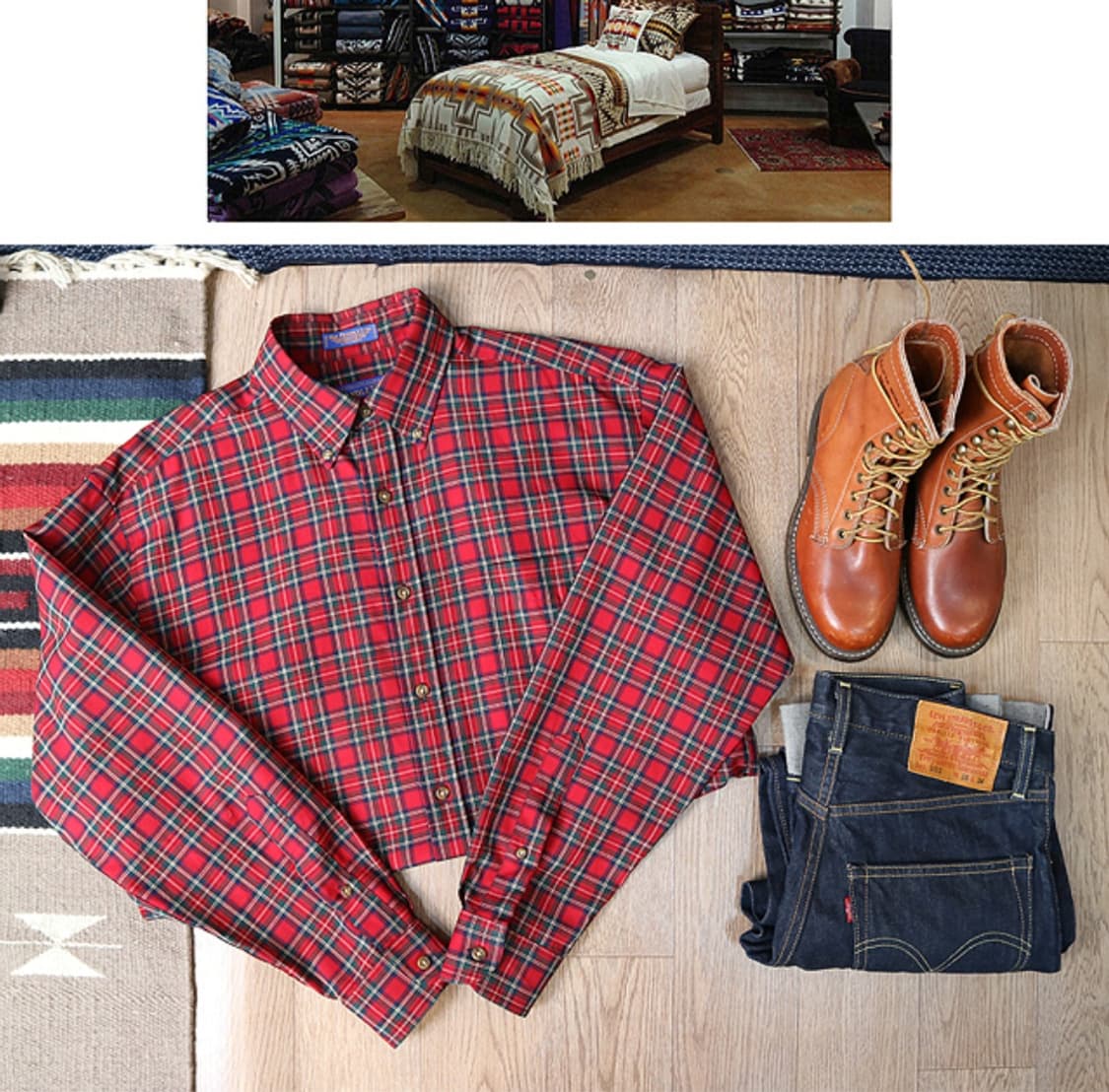 
미국판 pendleton 팬들턴 울100% 체크남방

 상품이미지1
