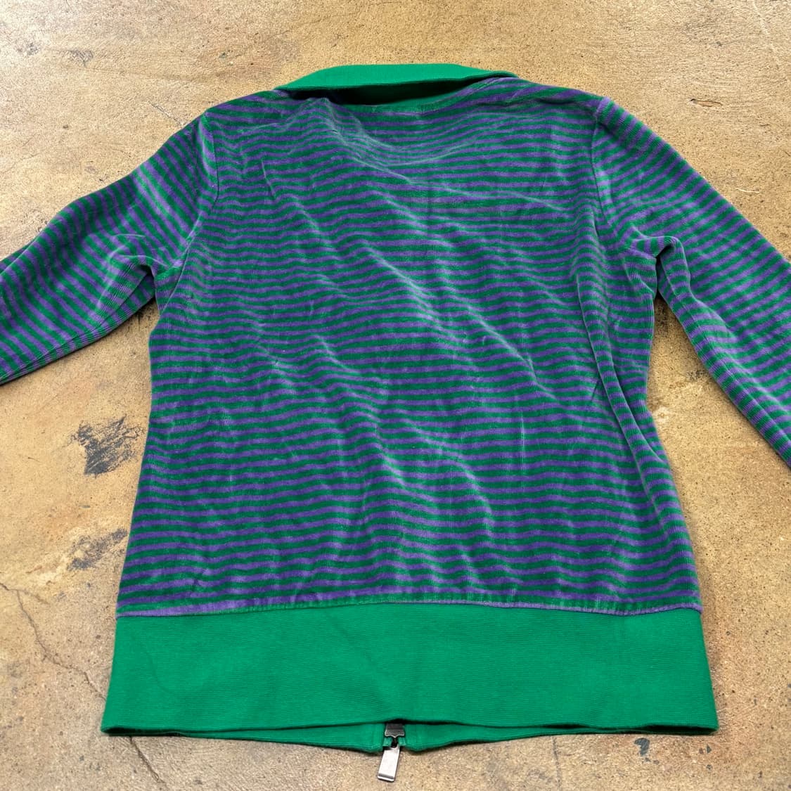 나이키 벨벳 그린 퍼플 스트라이프 져지 트랙탑 상품이미지4