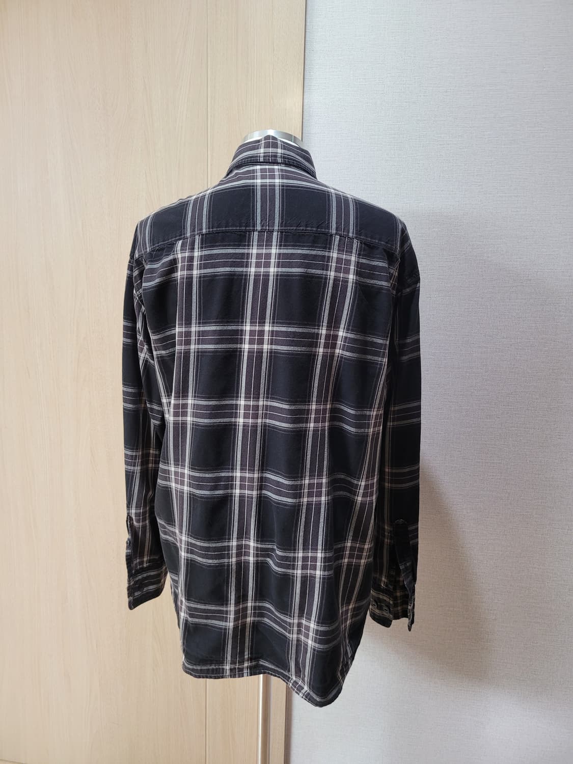 후아유 WHO.A.U 남자 체크 셔츠 XL 브라운 상품이미지5