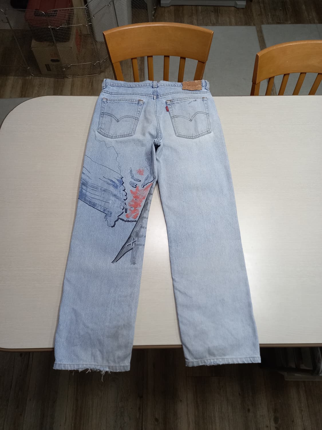 33 93's 리바이스515-0217 일자진 연청 커스텀 33-447 상품이미지2