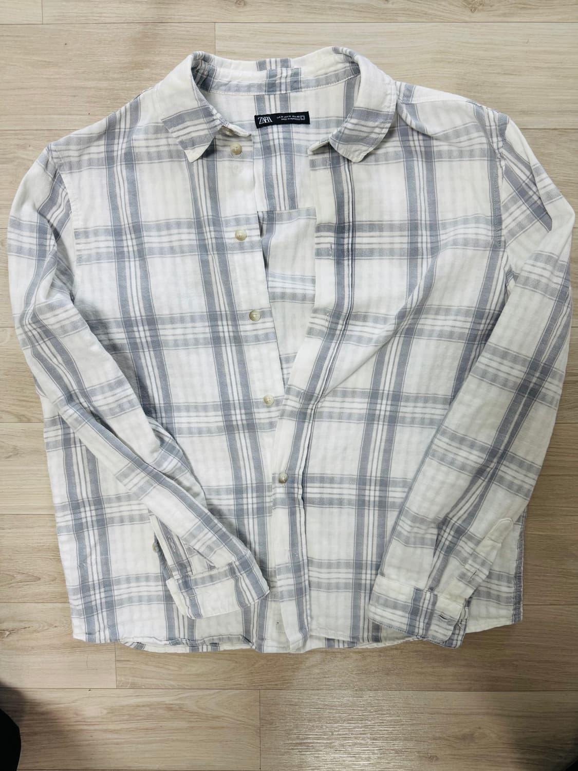 자라 남성 체크셔츠 m 상품이미지1