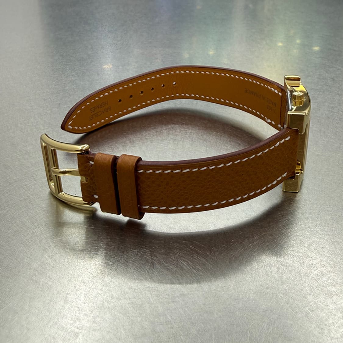 에르메스 클래식 워치 H 아워 금장시계 스몰 상품이미지7