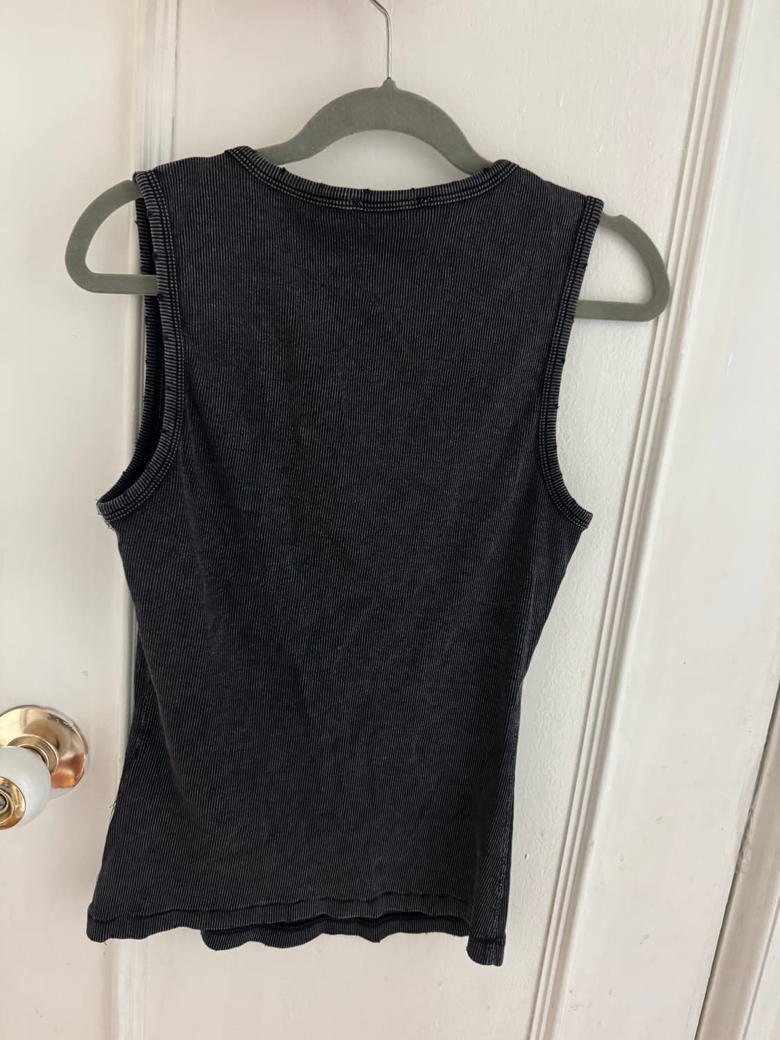 Zara 워시드 립브드 탑 슬리브리스 나시 상품이미지2