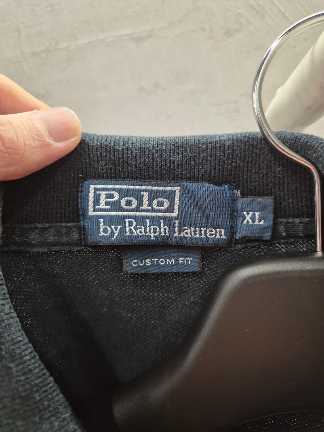 폴로 랄프로렌 빅포니 카라티 블랙 레드 XL 상품이미지6