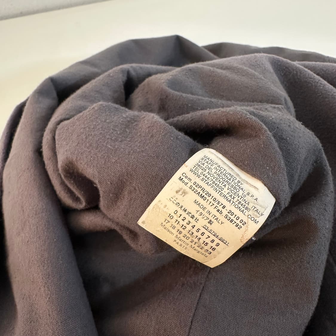 36 우먼S-M 메종마르지엘라 MM6 그레이 캐시미어혼방 리얼버튼 더블코 상품이미지7