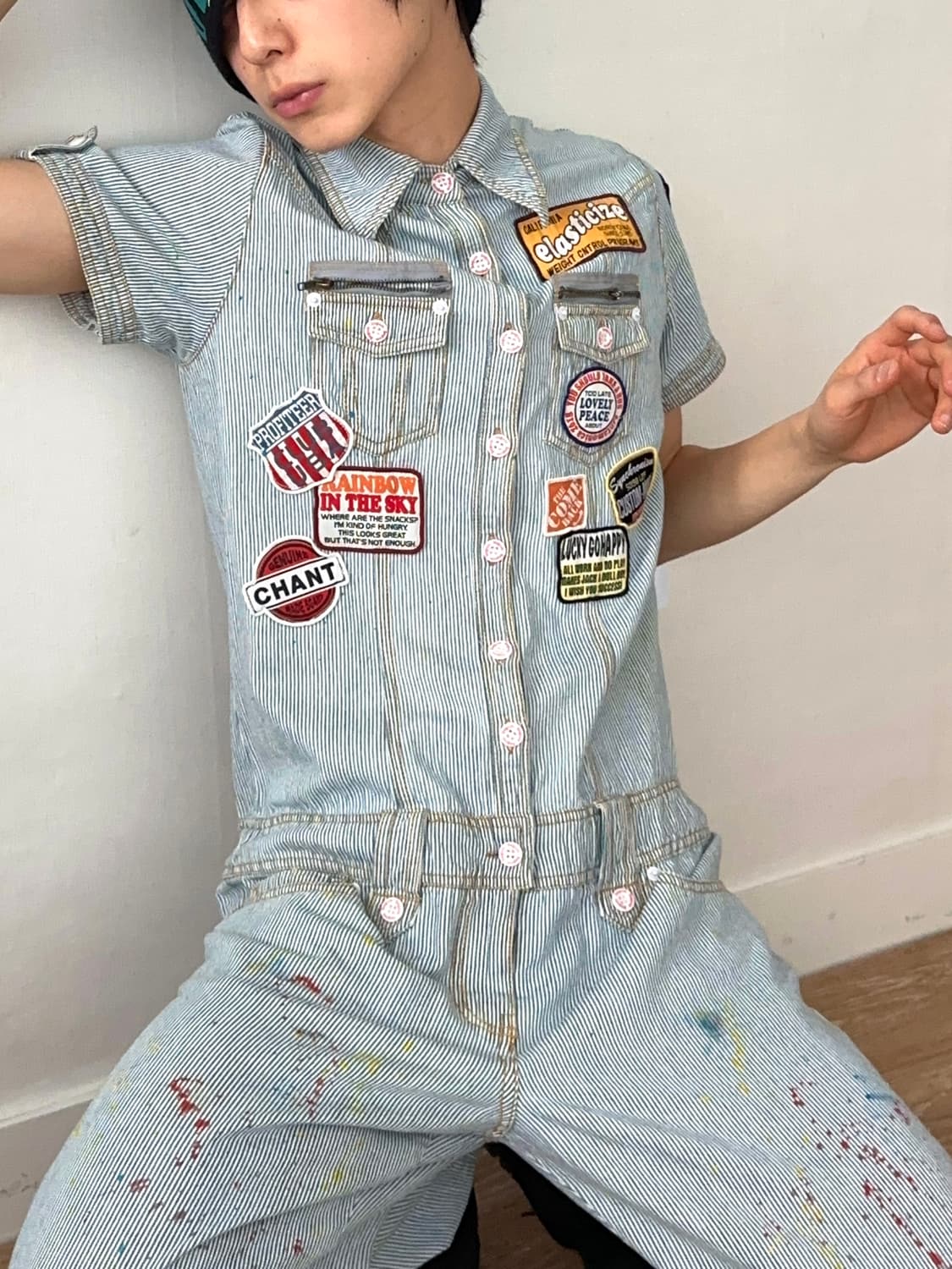 페인트 히코리 하프 점프 수트 상품이미지7