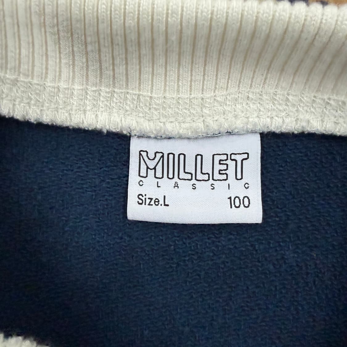 (L)밀레 Millet 헨리넥 맨투맨(네이비) 상품이미지2