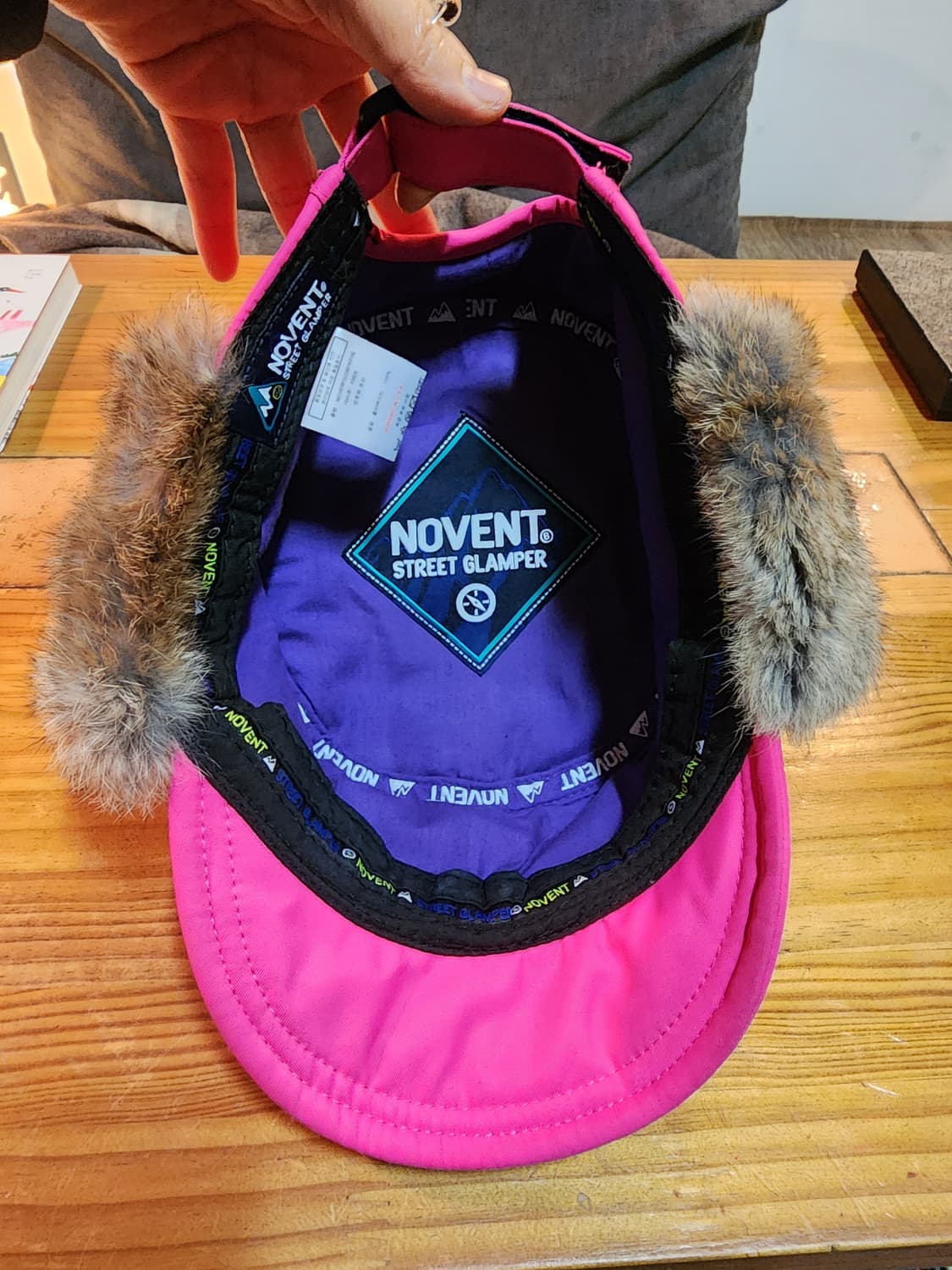 novent 핫핑크 귀돌이 방한모자 상품이미지9