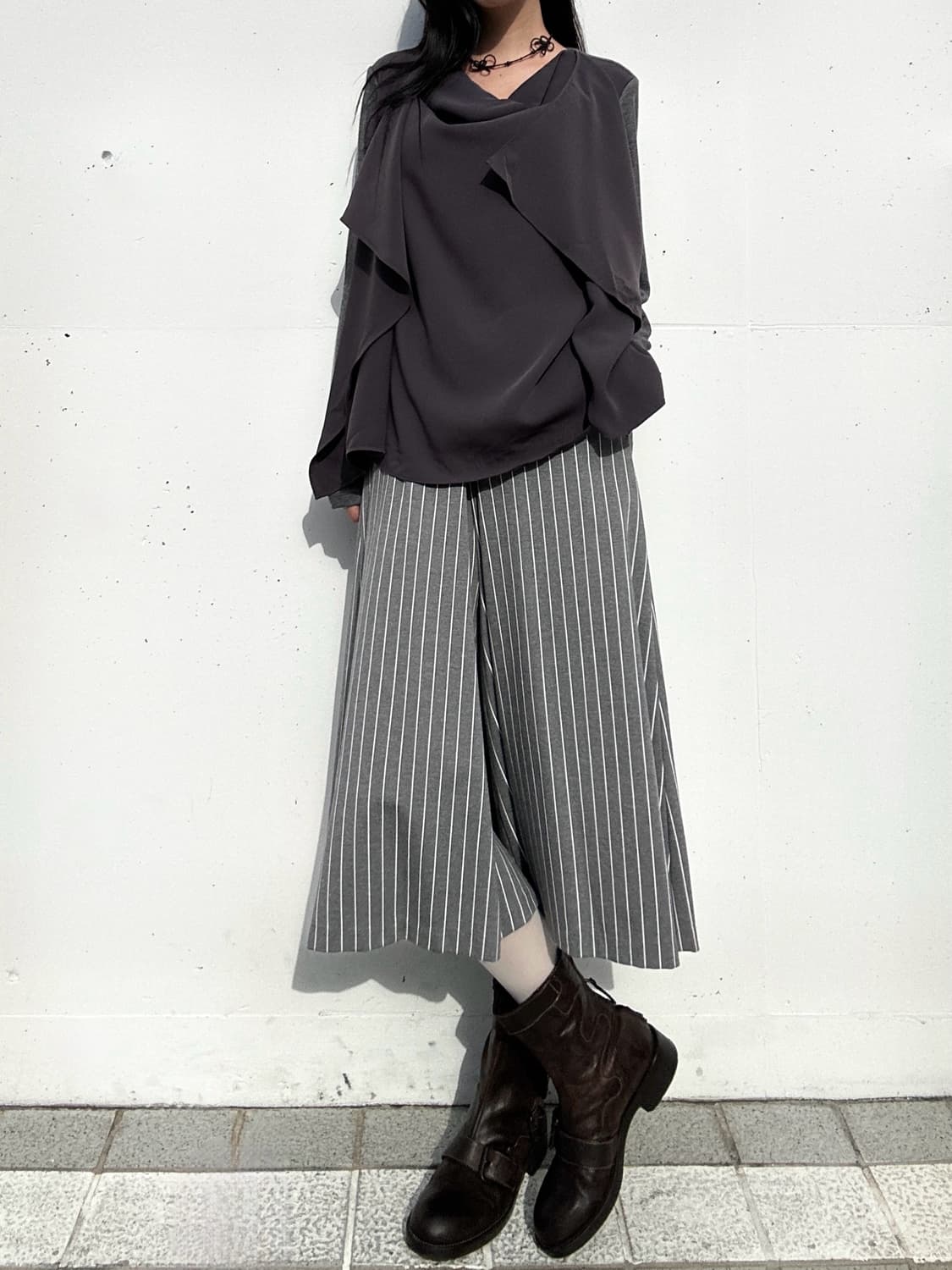 VERO CUOIO buckle leather middle boots  상품이미지8