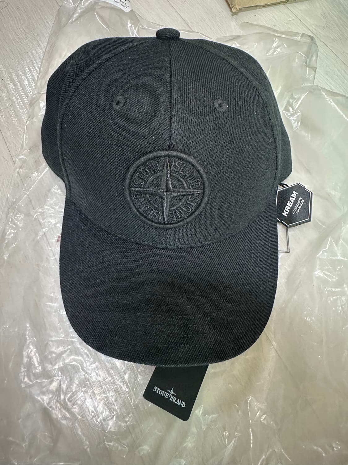 [OS] 스톤 아일랜드 99675 6-패널 캡 블랙 상품이미지5