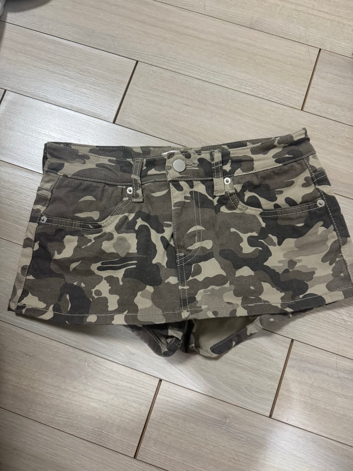 히프나틱 카모 로우 치마바지 상품이미지1