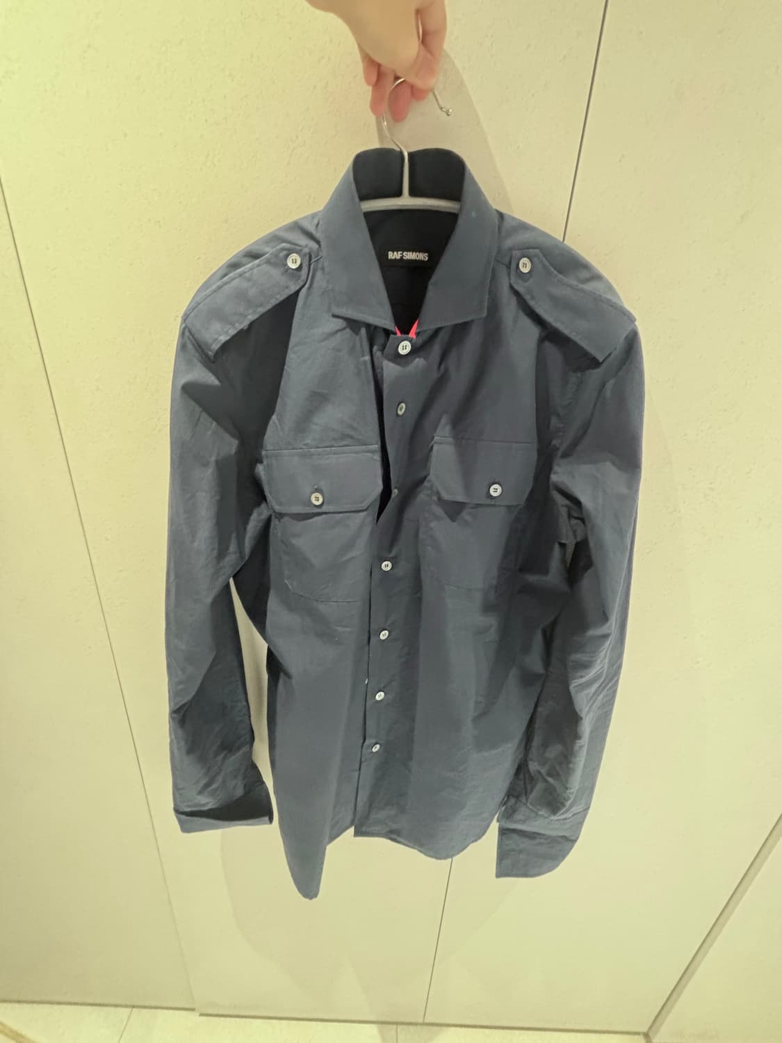 라프시몬스 12fw 카라 셔츠 상품이미지3