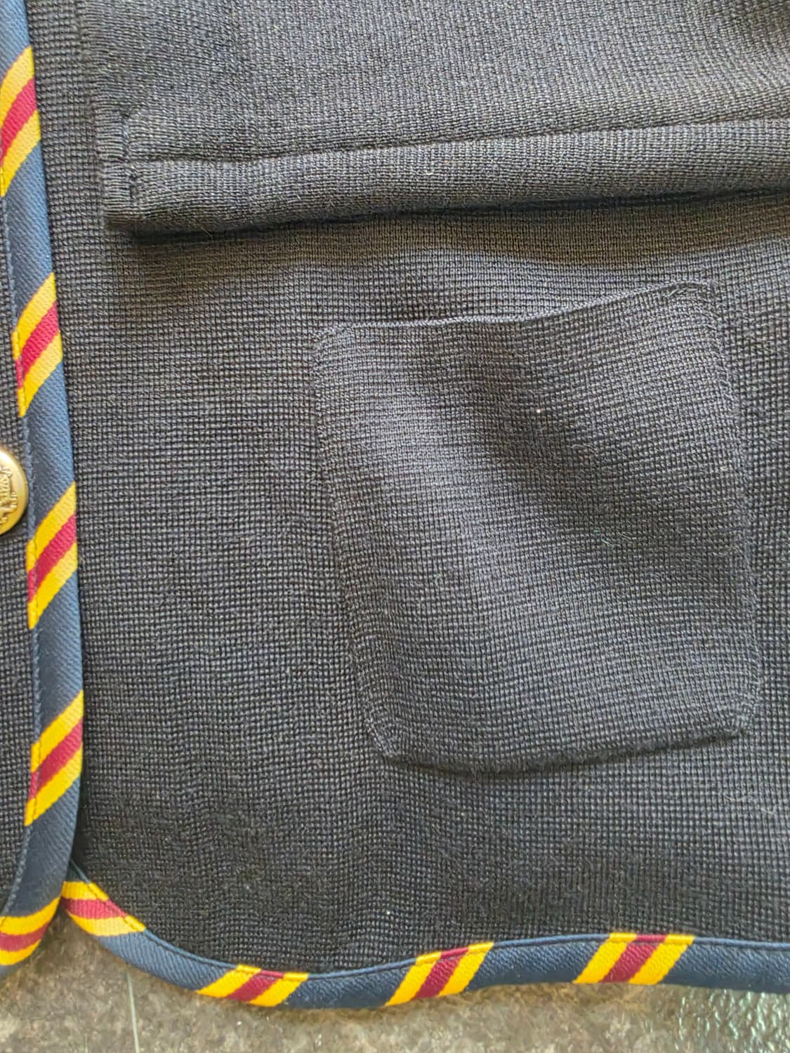 #헤지스(HAZZYS)의 네이비 컬러 카라 가디건 상품이미지4