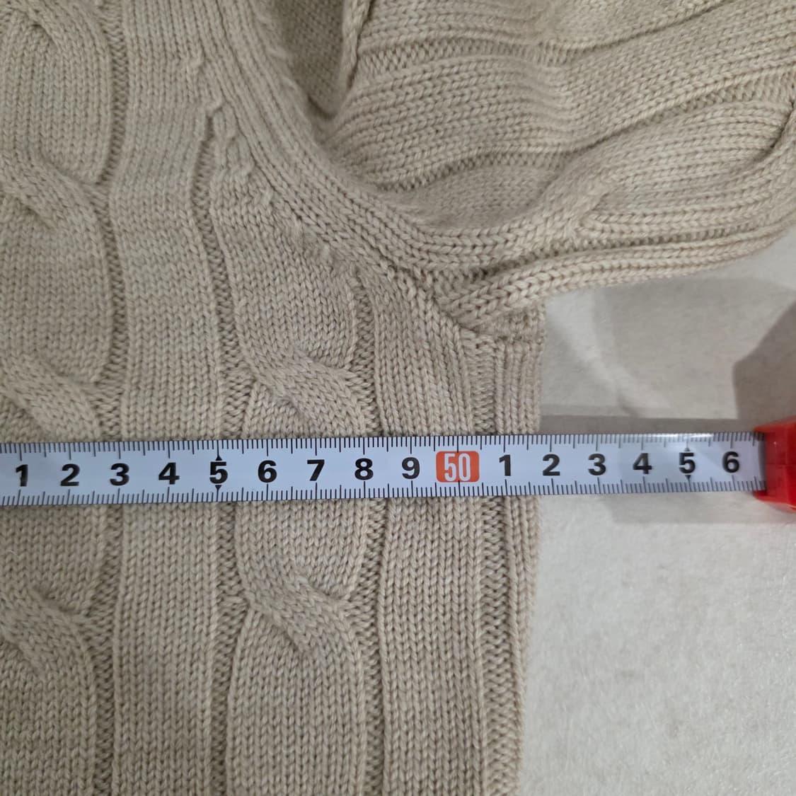 타미힐피거 케이블 니트 아이보리 M 상품이미지9