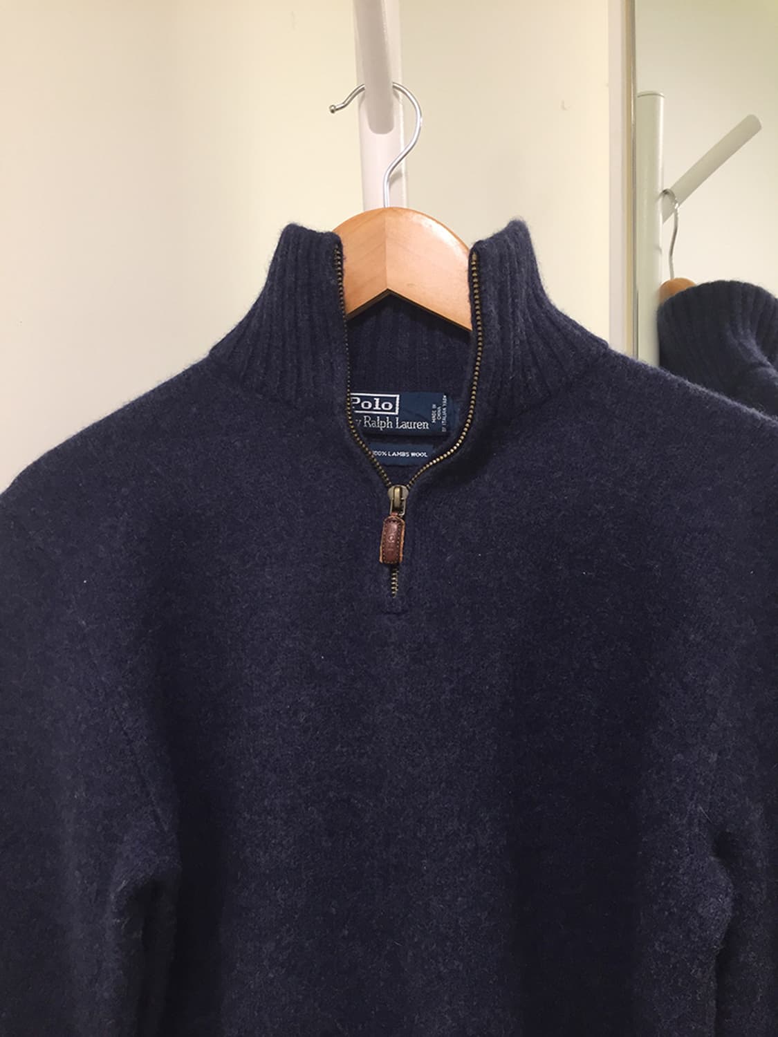 여성 폴로 니트 반집업 100 상품이미지3