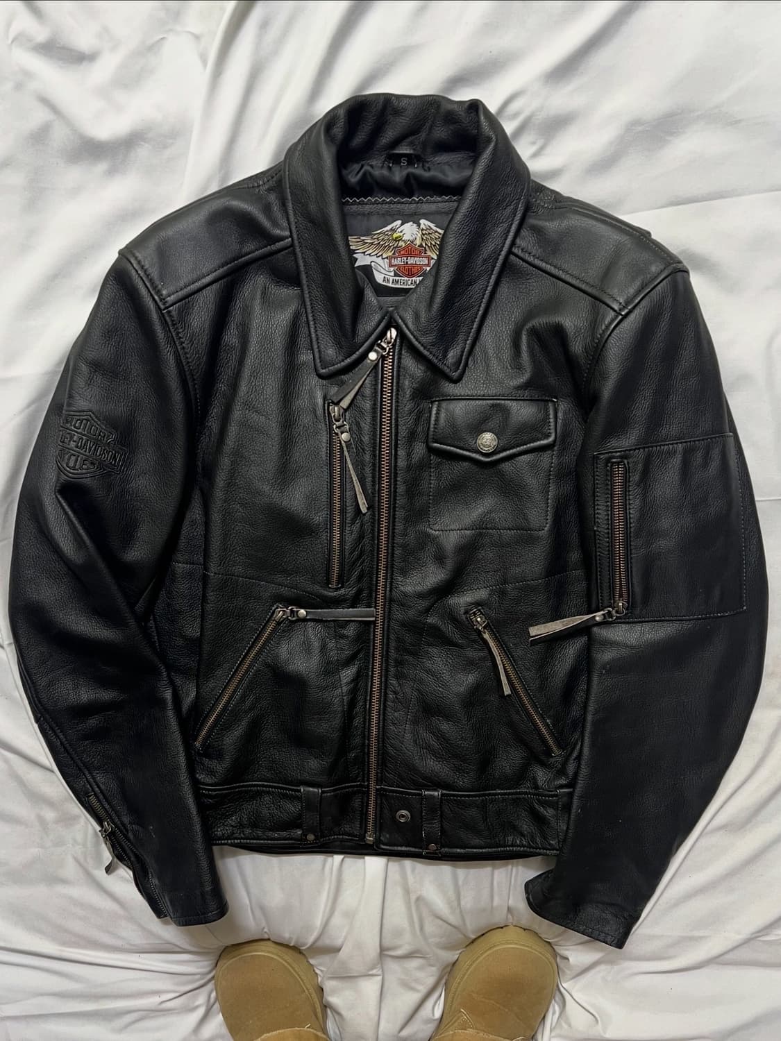 힐리데이비슨 이글 라이더자켓 가죽자켓 상품이미지2