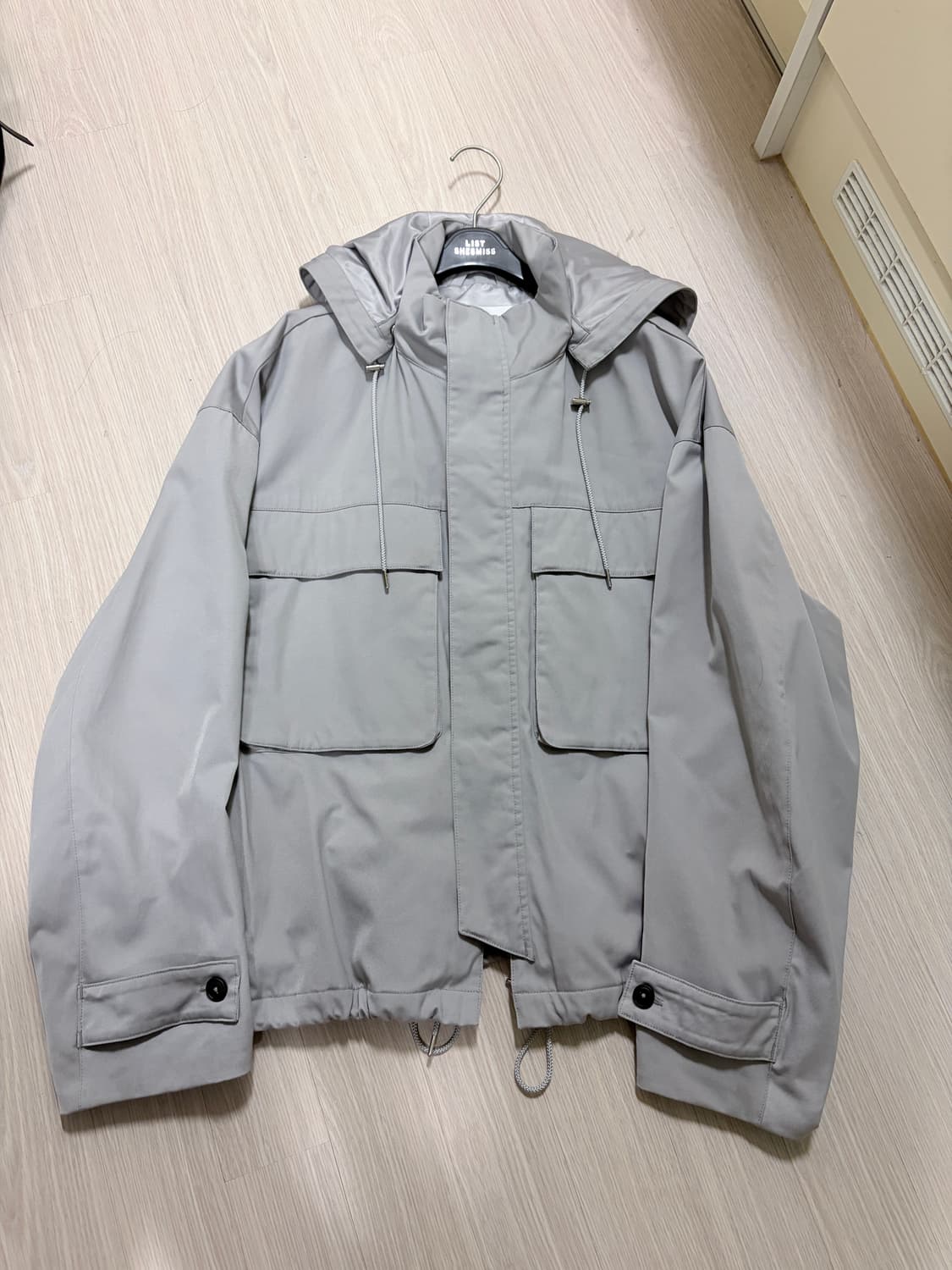 소신 바람막이 개버딘 트윌 후디드 블루종 m사이즈 상품이미지2