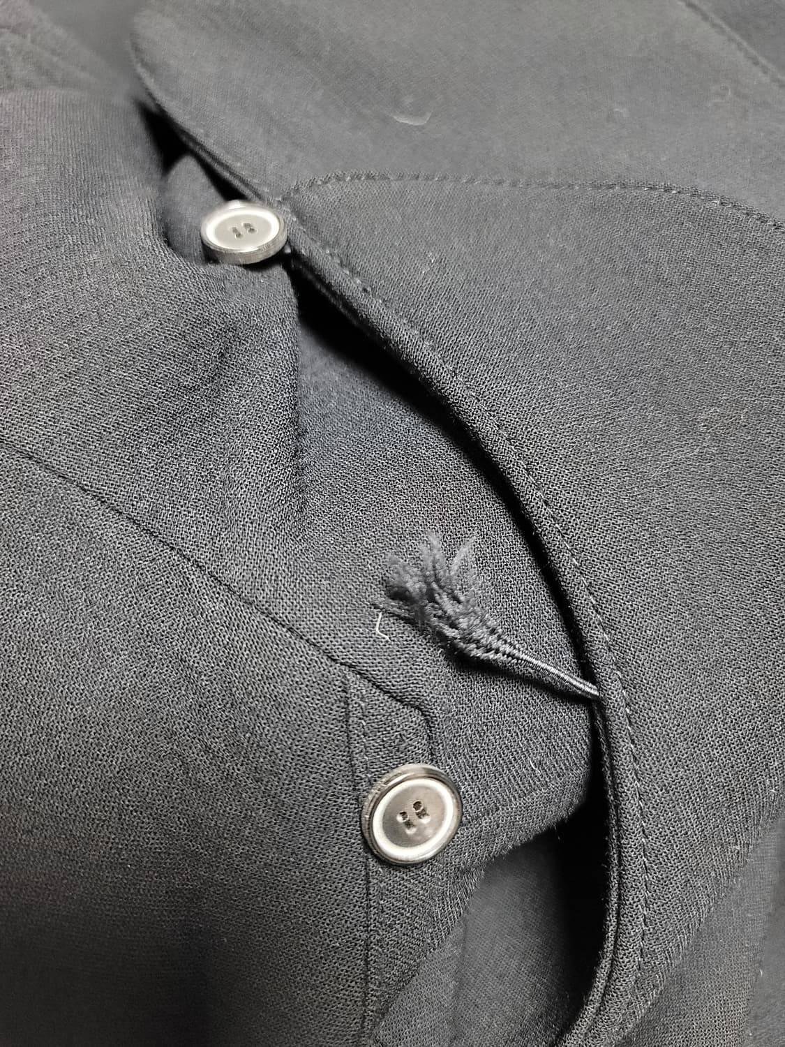 [S]맨즈온 지방시 모티브 레이어드 코트 블랙 상품이미지6