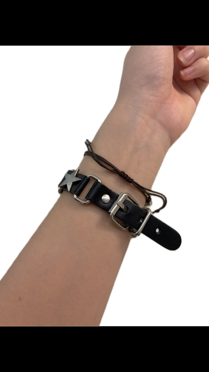 leather belt bracelet 레더벨트st 팔찌 상품이미지2