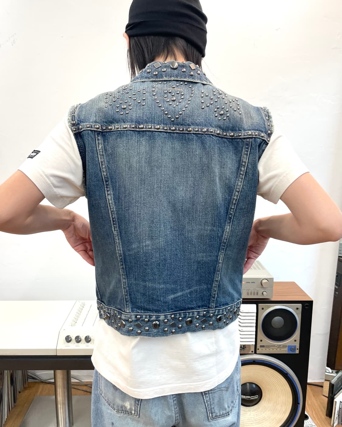 [M] 데님앤서플라이 폴로랄프로렌 스터드 데님 베스트 상품이미지3