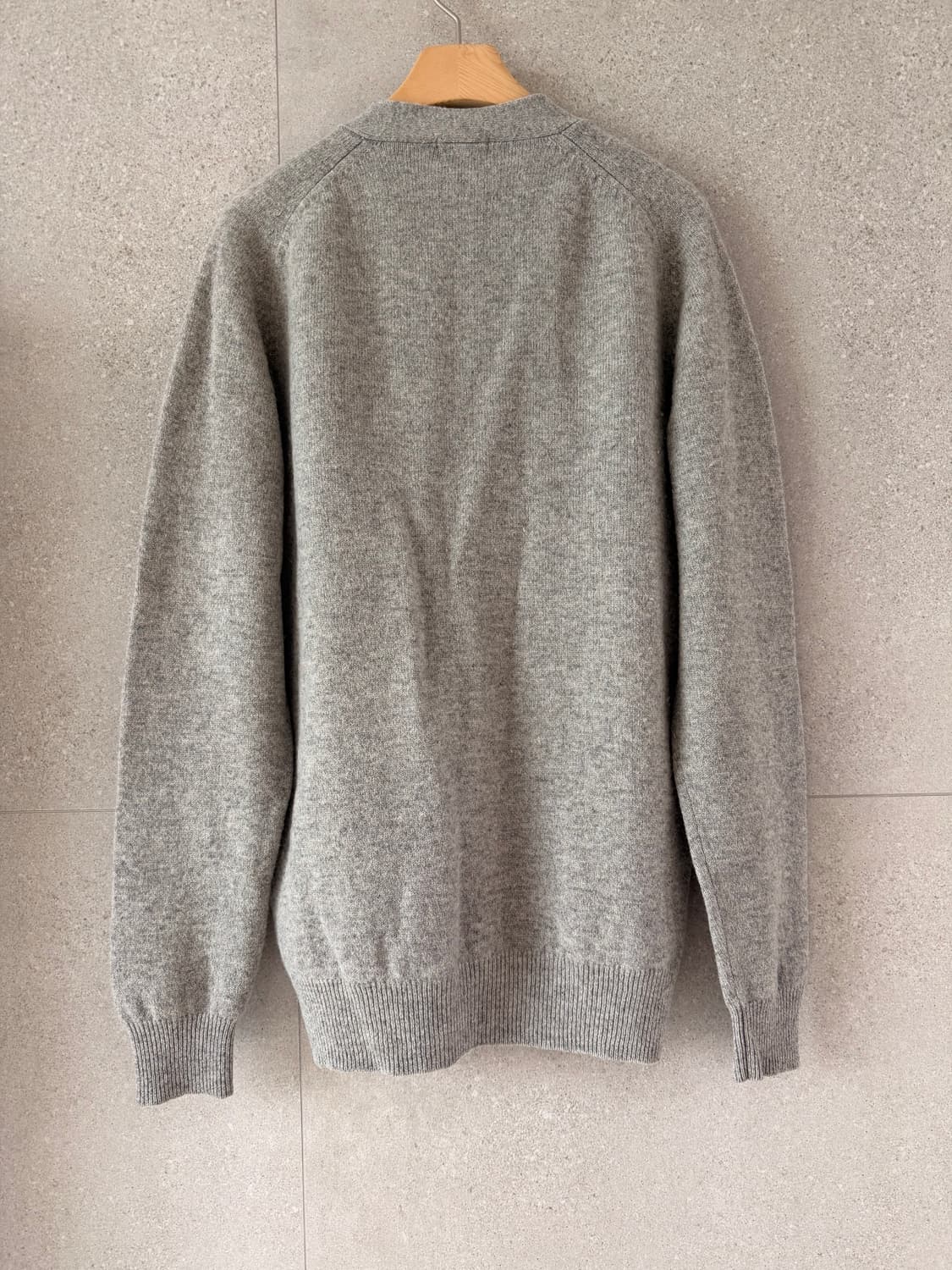 유니클로 울100 그레이 남자 L 가디건 거의 새상품 상품이미지2