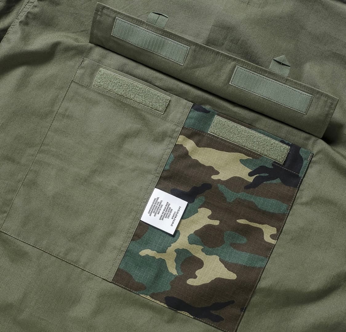 2) 더블탭스 유틸리티 립스탑 포켓 밀리터리 카모 자켓 오버사이즈 상품이미지8
