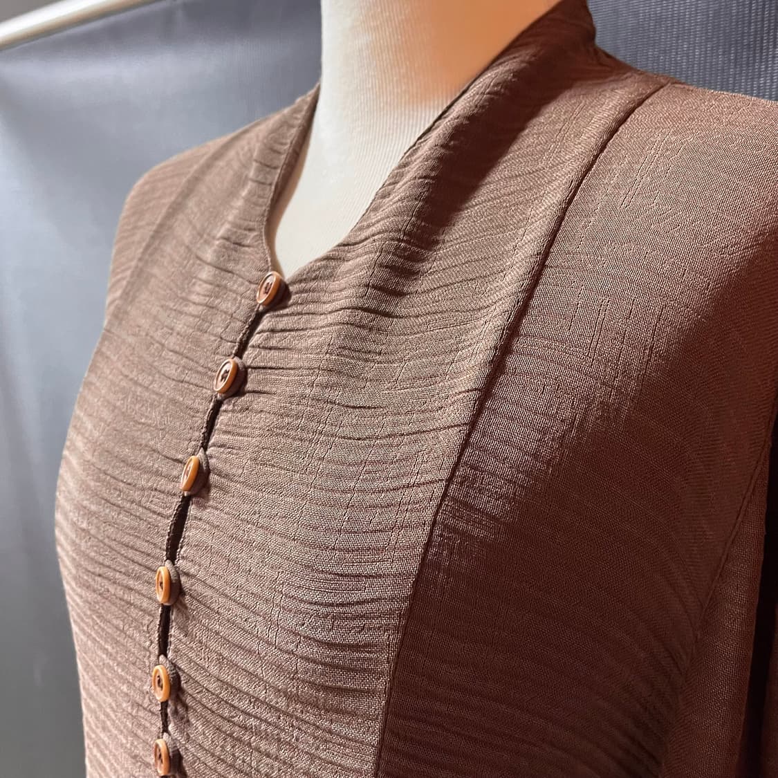 90s 조르지오 아르마니 튜닉 셔츠 / 미니멀 드레스 핏 / 40 상품이미지5