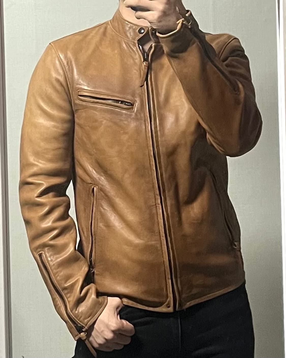 폴로랄프로렌 카페레이서 양가죽 자켓 상품이미지2