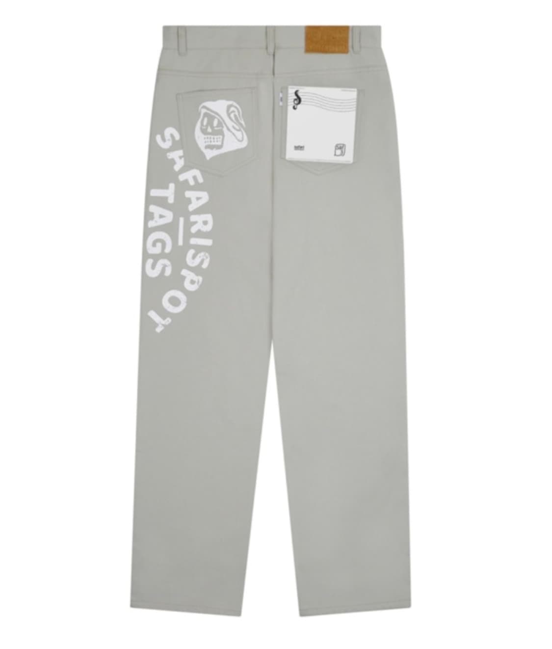 사파리스팟 멀티 스컬 스트레이트 코튼 팬츠 상품이미지2