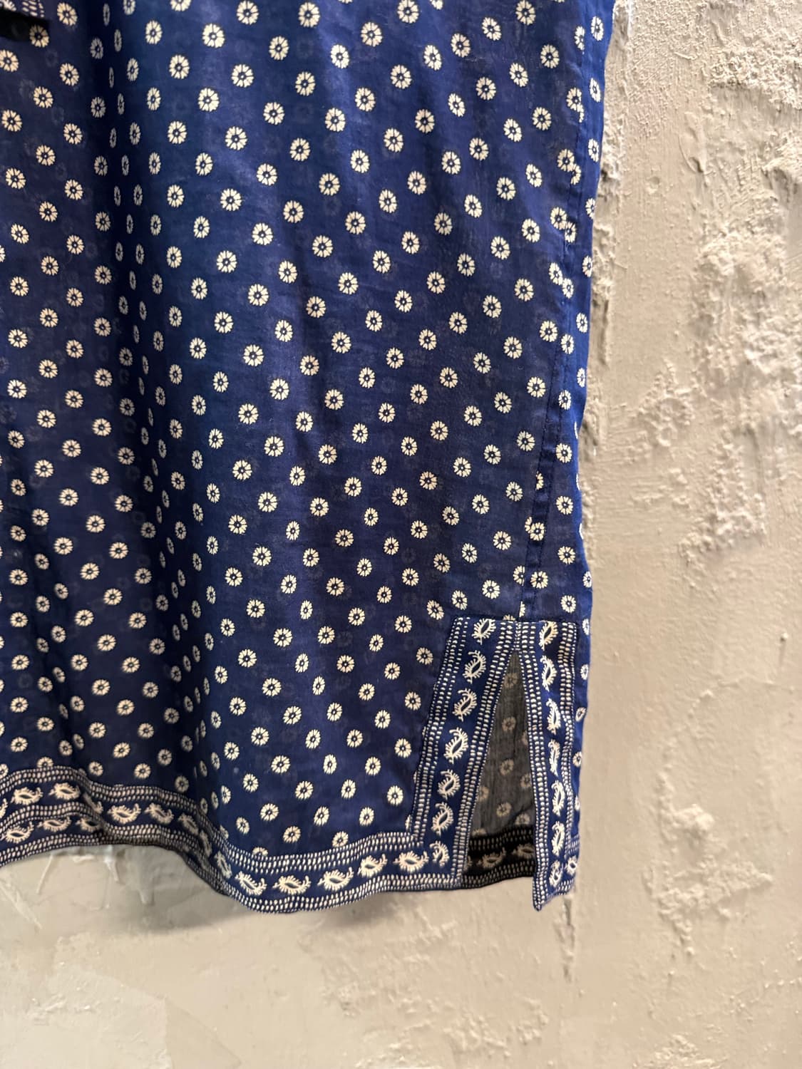 36 이자벨마랑 ISABEL MARANT 에스닉 패턴 셔츠 원피스 네이비 상품이미지2