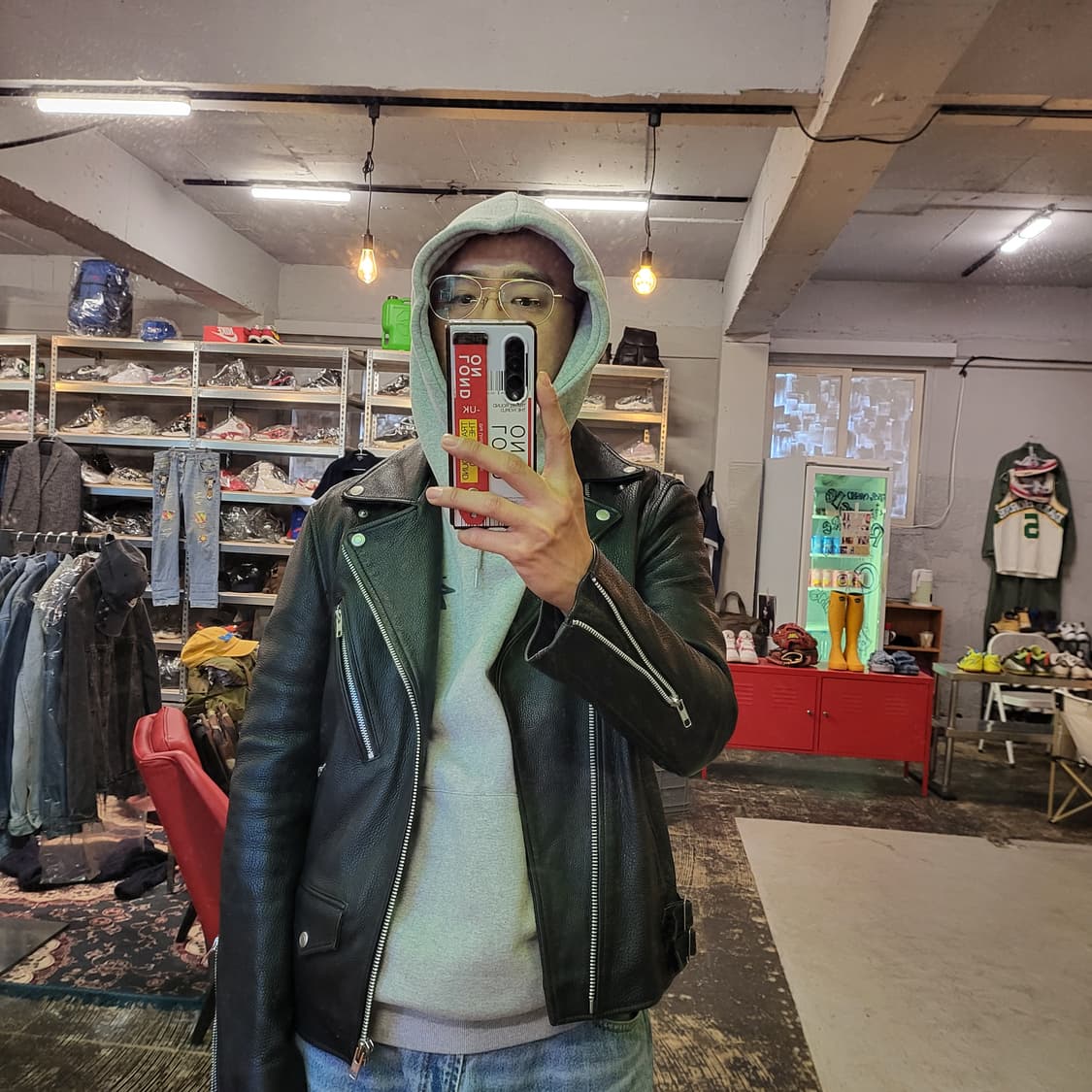 비바스튜디오 리얼 레더 자켓 (L) 상품이미지3