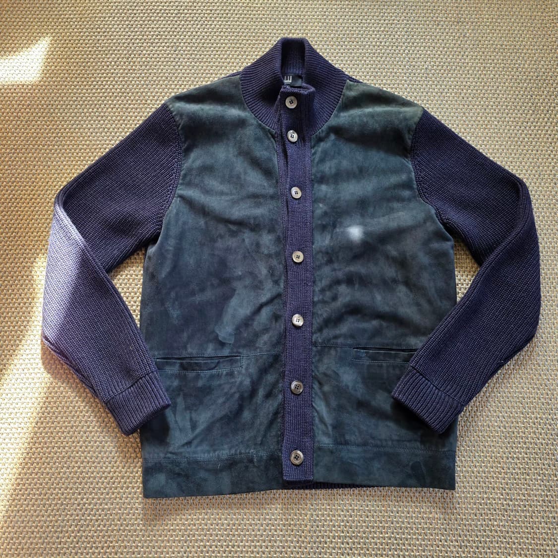 Dunhill 이탈리안 최고급 카프레더 스웨이드 니트 스웨터 가디건 상품이미지3