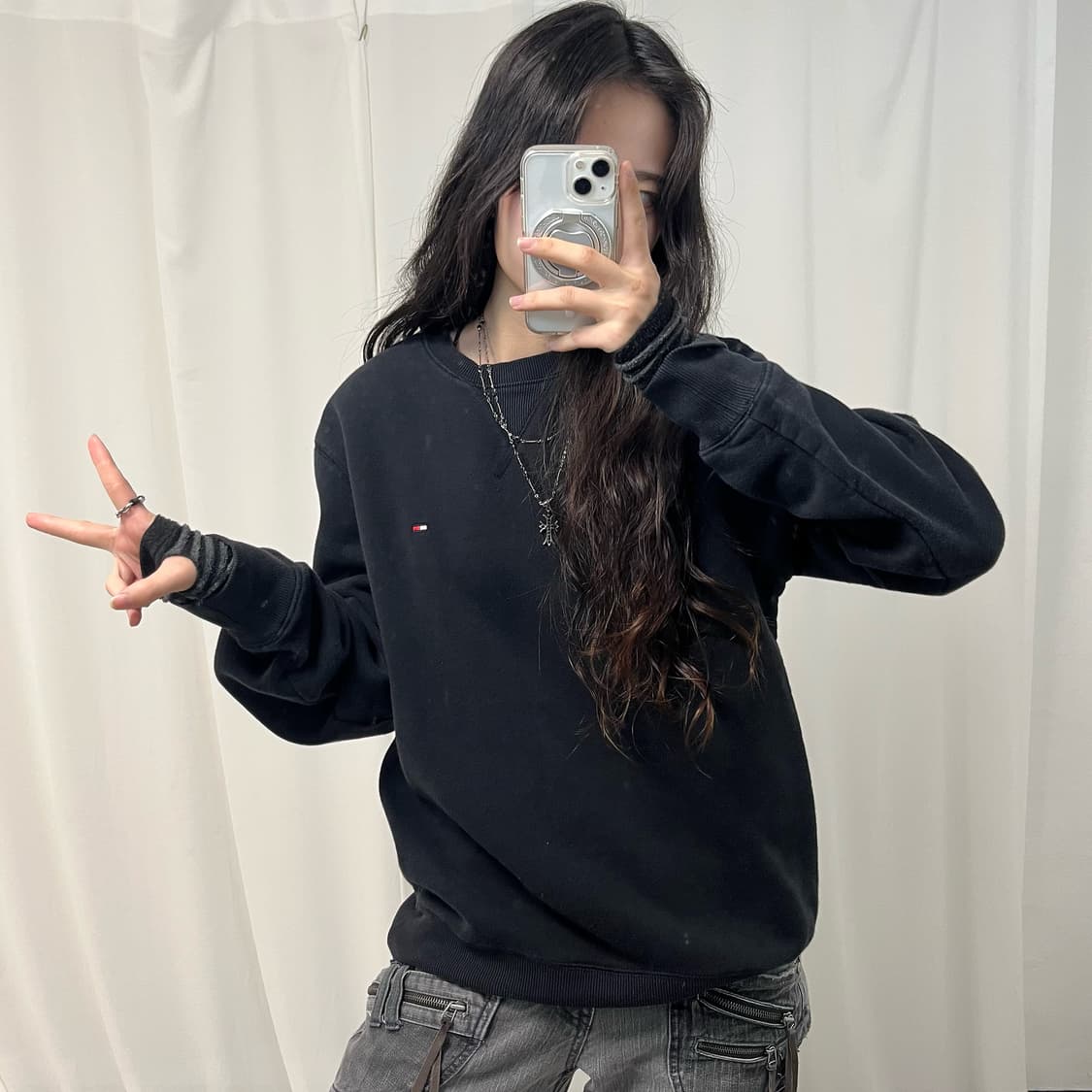 Tommy Hilfiger Black Sweatshirt 상품이미지2