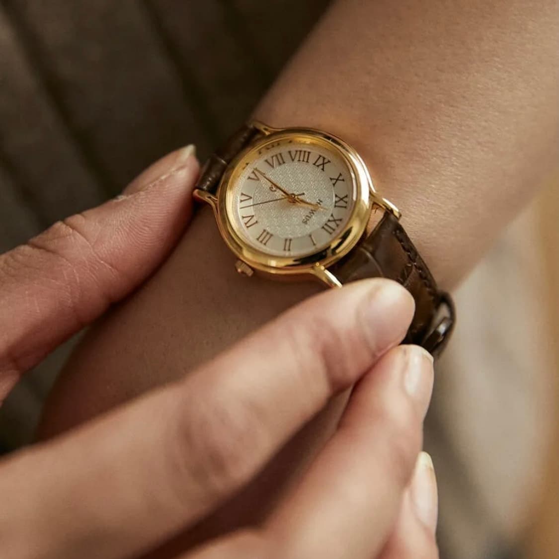 호와스 시계 브라운 상품이미지6