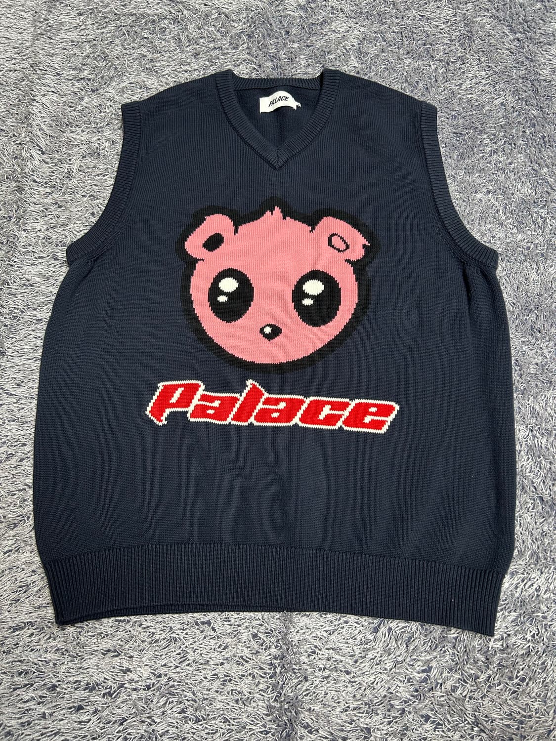 팔라스 카와이 베스트 니트 네이비 상품이미지1