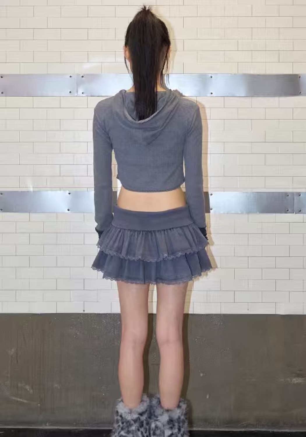 CHERRYQUIRI folding lace sk DEEP BLUE 상품이미지3