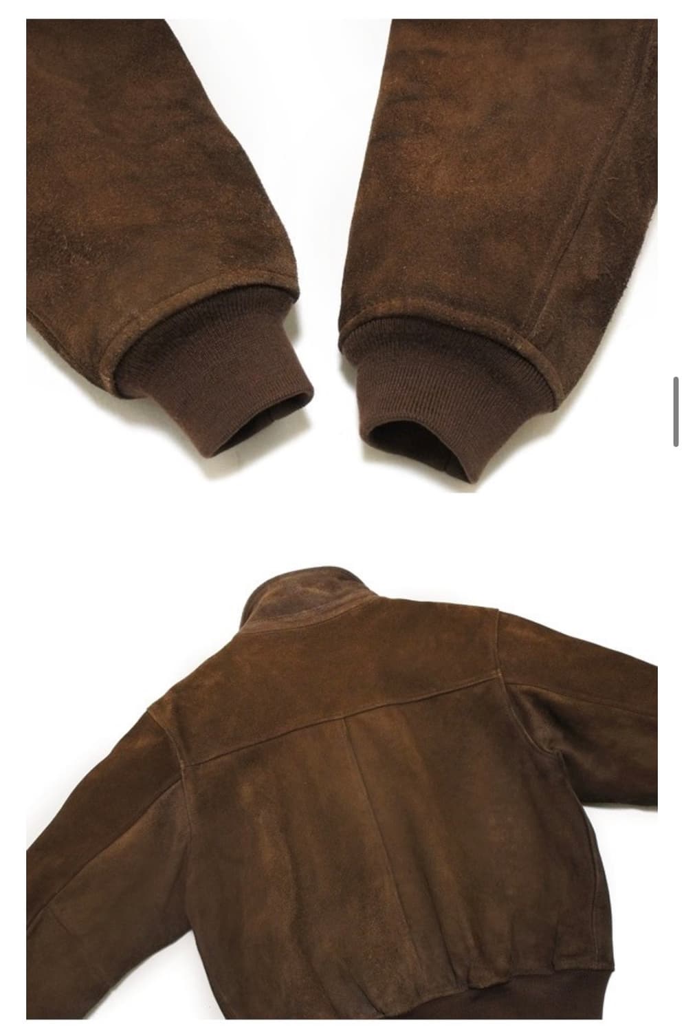 빈티지 브라운 스웨이드 G9 헤링턴 가죽 자켓 105 스너프 상품이미지5