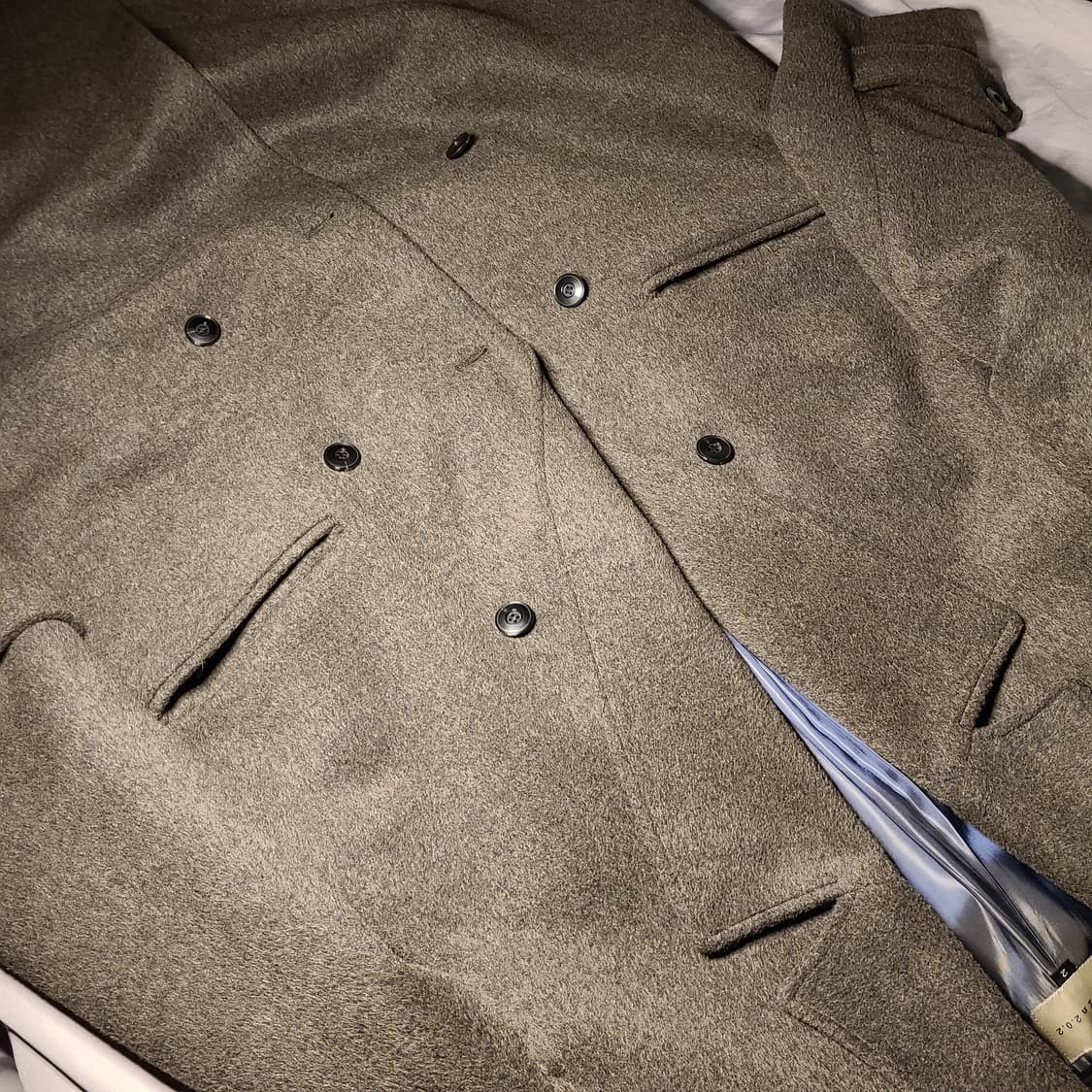 비긴202 707 밀리터리 알파카 코트 3 카키 상품이미지5